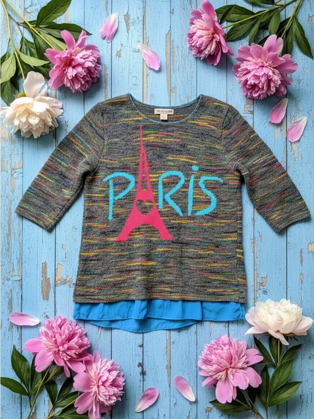 PARIS AWESOME vintage 80s top